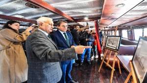 Tarihi Bergama Vapuru’nda “Atatürk ve Cumhuriyet Gemileri Sergisi” açıldı 