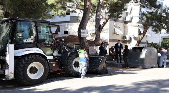 Başkan Eşki, asfaltlama ekibi ile buluştu