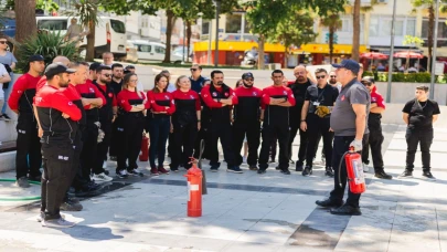 Balçova’da yangına karşı tatbikat