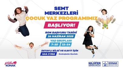 Konak Belediyesi’nden çocuklara ücretsiz yaz atölyeleri