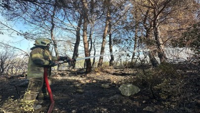 Urla Camiatik’te yangın alarmı
