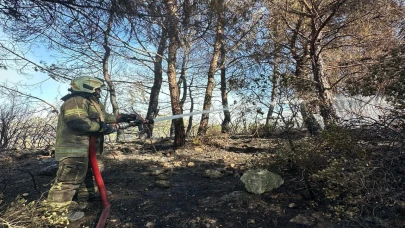 Urla Camiatik’te yangın alarmı