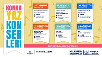 Konak Yaz Konserleri başlıyor