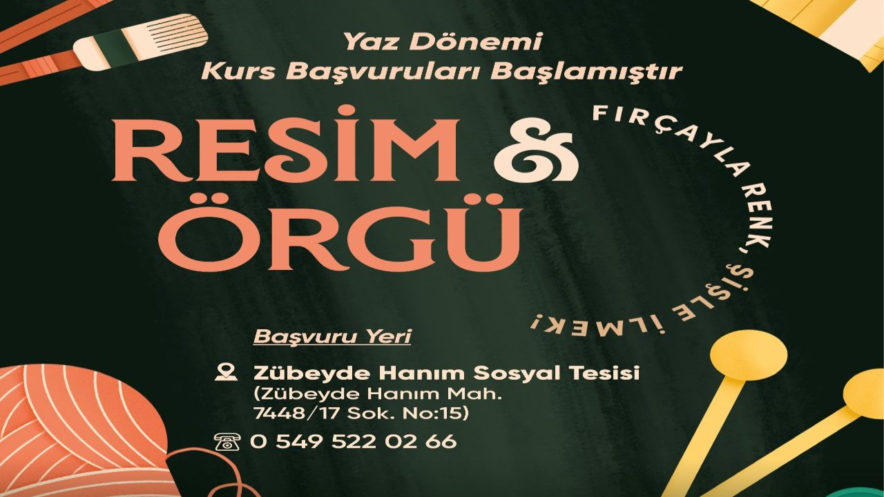 Zübeyde Hanım Tesisi’nde yaz kursları başlıyor
