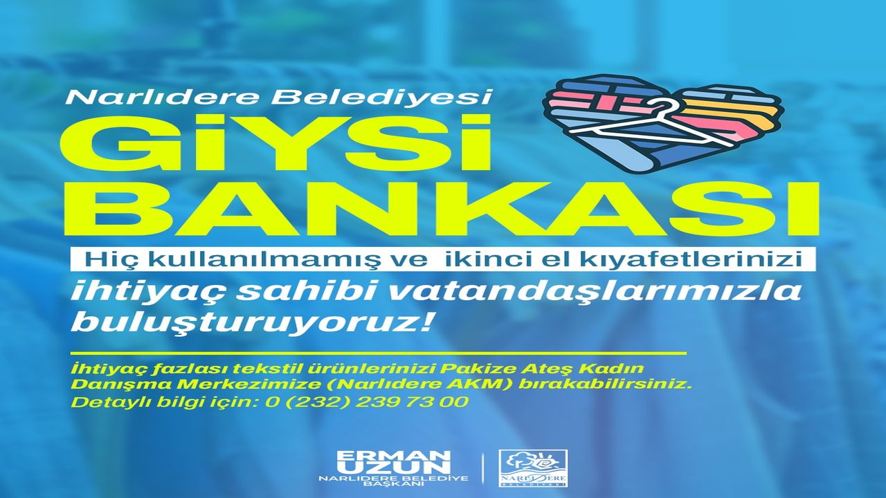 Narlıdere Belediyesi giysi bankası ile dayanışmayı büyütüyor