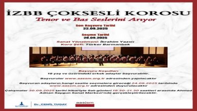 Korist, tenor ve bas korist alımı