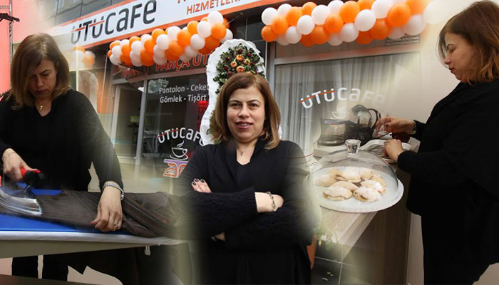 Ütücafe’yi açtı, kendi işinin patronu oldu
