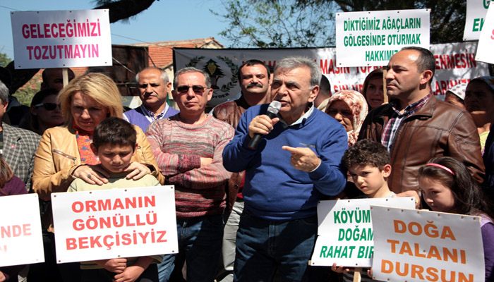 URLA BİRGİ’DE TAŞ OCAĞI’NA KARŞI EYLEM
