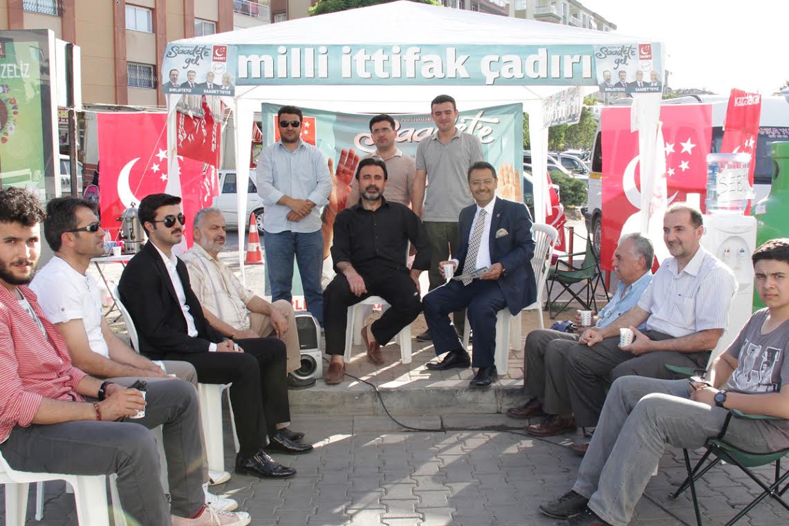 Saadet Partisi’nden çadırlı tanıtım atağı