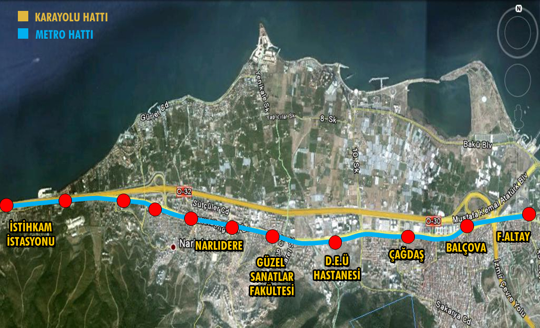 Narlıdere metrosu için  “ikinci adım” da tamam