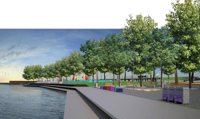 Bayraklı sahili çiçek açacak