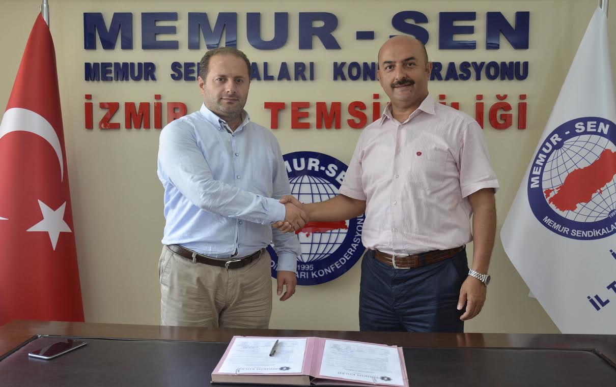 Memur-Sen İzmir ile Birikim Koleji el sıkıştı