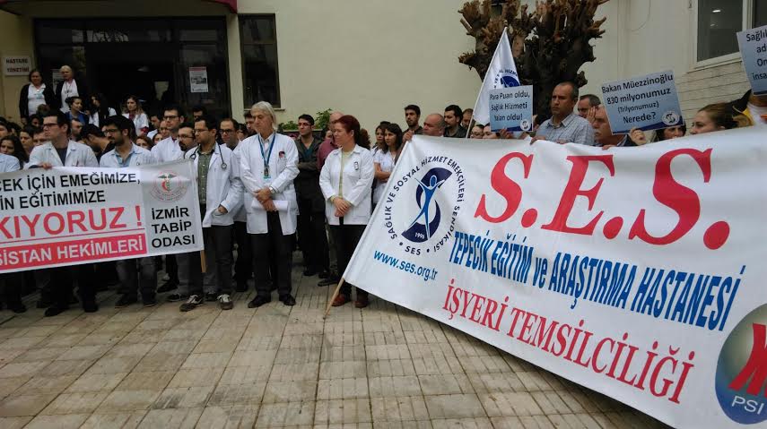 30 Kasım Pazartesi günü Tepecik Hastanesi Grevde