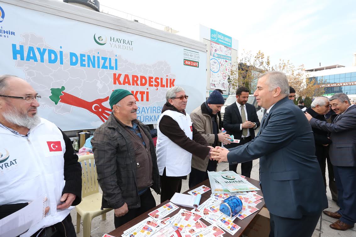 Denizlililer yardım elini Türkmenler için uzatıyor