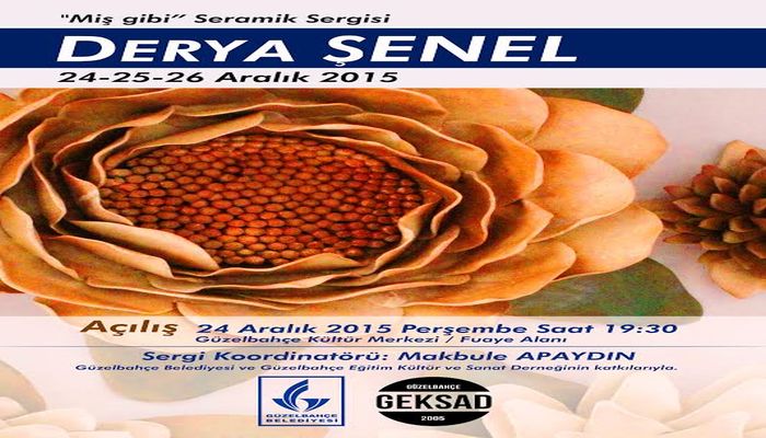 Seramik sanatçısından Güzelbahçe’de sergi