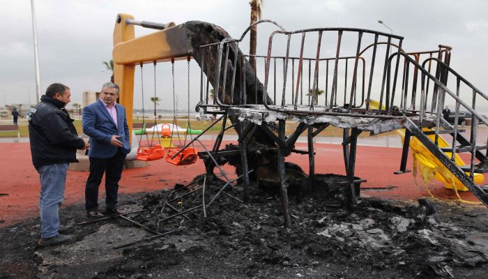 Çocuk parkına çirkin saldırı