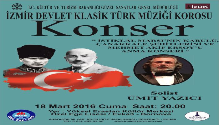 Çanakkale Şehitleri ve Mehmet Akif Ersoy Özel Ege’de Anılacak