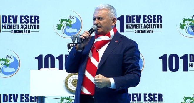 Binali Yıldırım İzmir'de müjdeyi verdi...