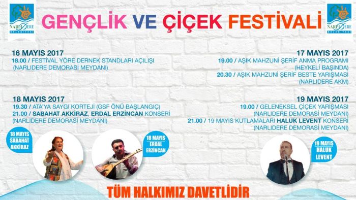 Narlıdere Gençlik ve Çiçek Festivali başlıyor