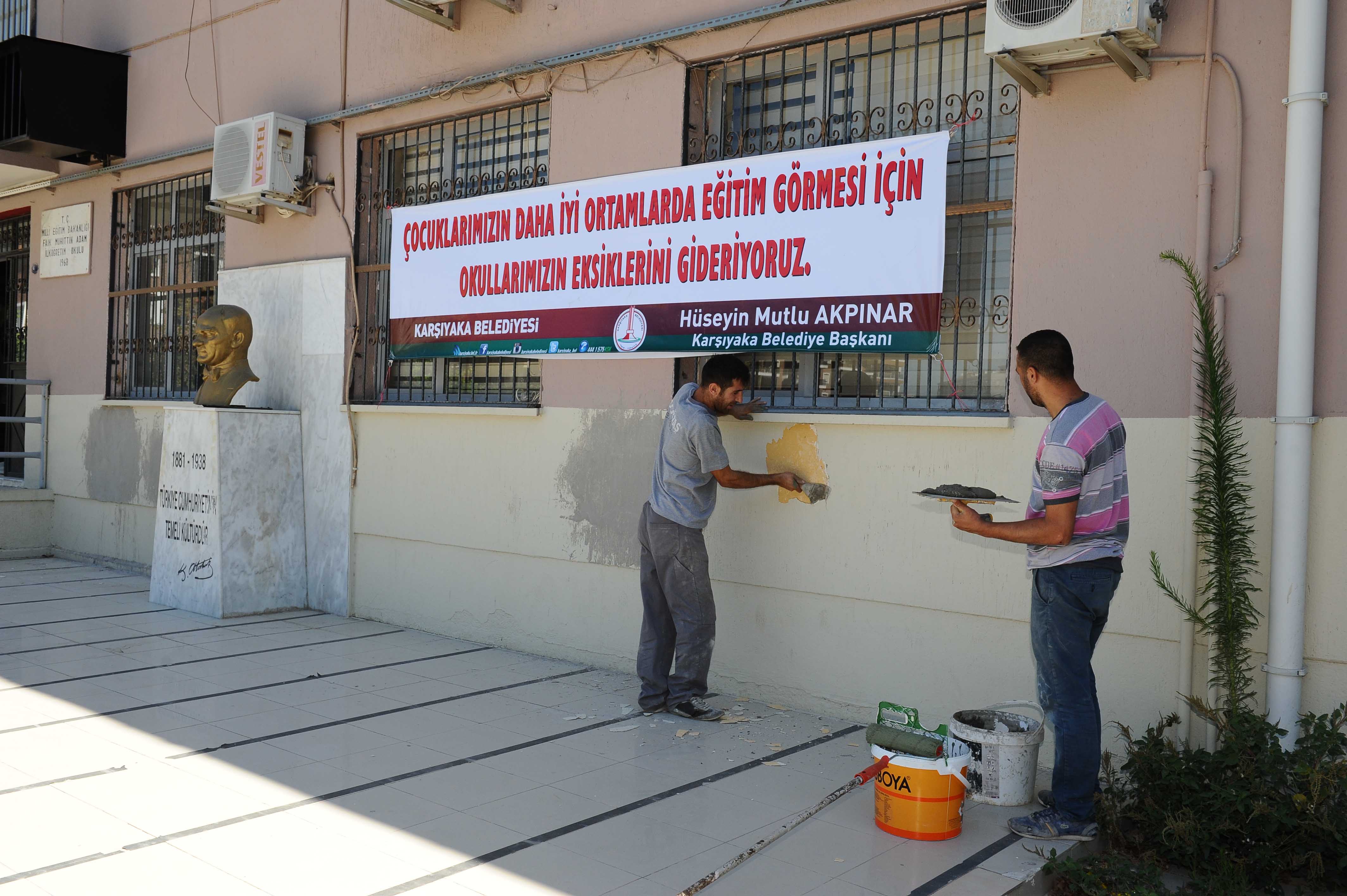 Karşıyaka’nın okulları yenileniyor