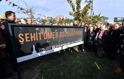 İzmir şehidini unutmadı