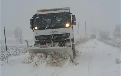 Karla mücadele başladı