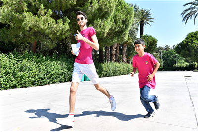 Çevre için yarıştılar