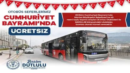 29 Ekim’de Ulaşım Ücretsiz Olacak
