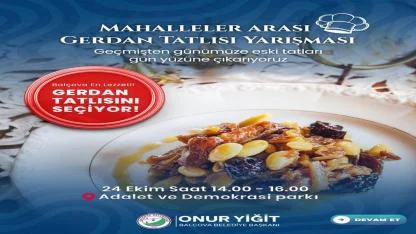 Balçova’da Gerdan Tatlısı Yarışı