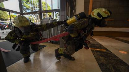 İtfaiye'den Swissotel’de nefes kesen tatbikat