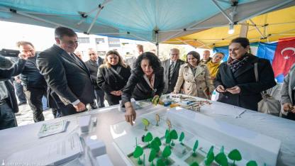 Kınık Cumhuriyet Meydanı yenileniyor