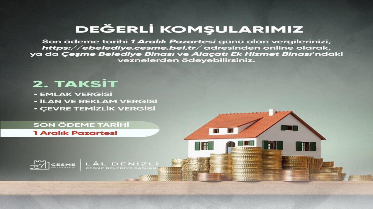 Vergi ödemelerinde son gün 1 Aralık Pazartesi