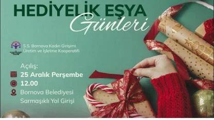 Bornova’da ‘Yılbaşı Hediyelik Eşya Günleri’ başlıyor