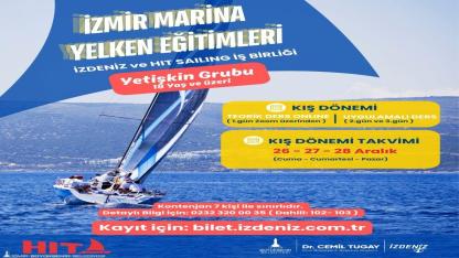 İzmir Marina, kış boyunca yelken tutkunlarını ağırlıyor