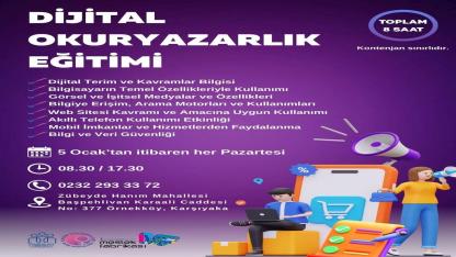 Kadınlar için dijital okuryazarlık eğitimi başlıyor