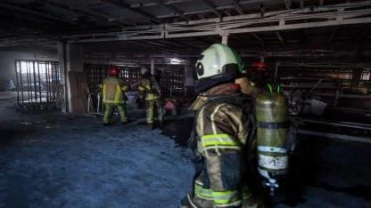 Fabrika yangını kısa sürede kontrol altına alındı