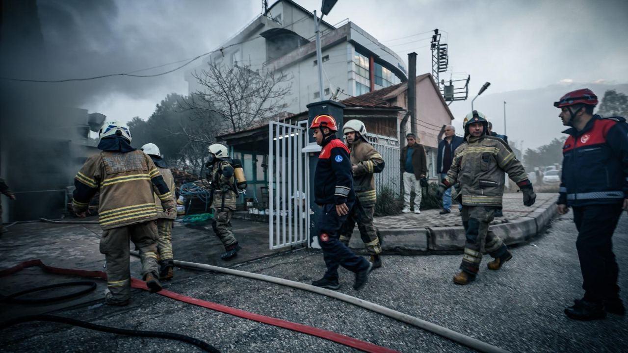 Kemalpaşa Caddesi’nde Korkutan Yangın