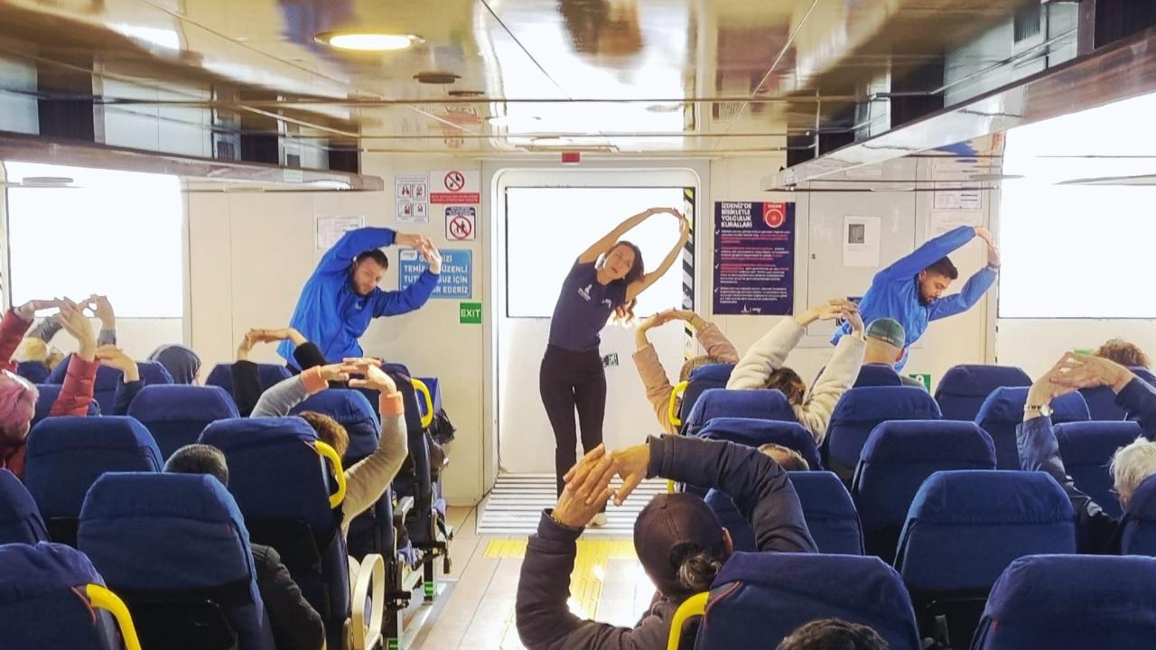 Bostanlı-Pasaport Vapurunda 8 Mart’a Özel “Sabah Sporu”