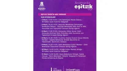 İzmir'de 8 Mart: Aramızda eşitlik var