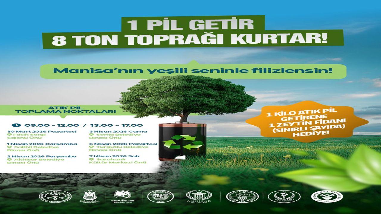 Manisa’da Çevre Seferberliği Yeniden Başlıyor: Atık Pil Getir, Zeytin Fidanını Al Gmail ürününe bu ileti dizisinin önemli olduğunu öğretmek için tıklayın.